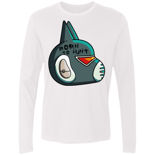 T-Shirts White / S Final Space Avocato Born To Hunt Men's Premium Long Sleeve