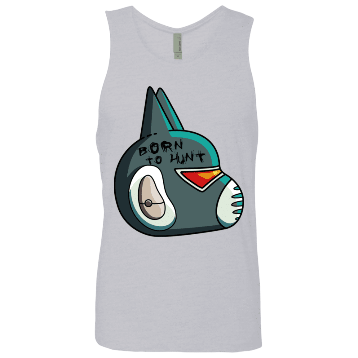 T-Shirts Heather Grey / S Final Space Avocato Born To Hunt Men's Premium Tank Top