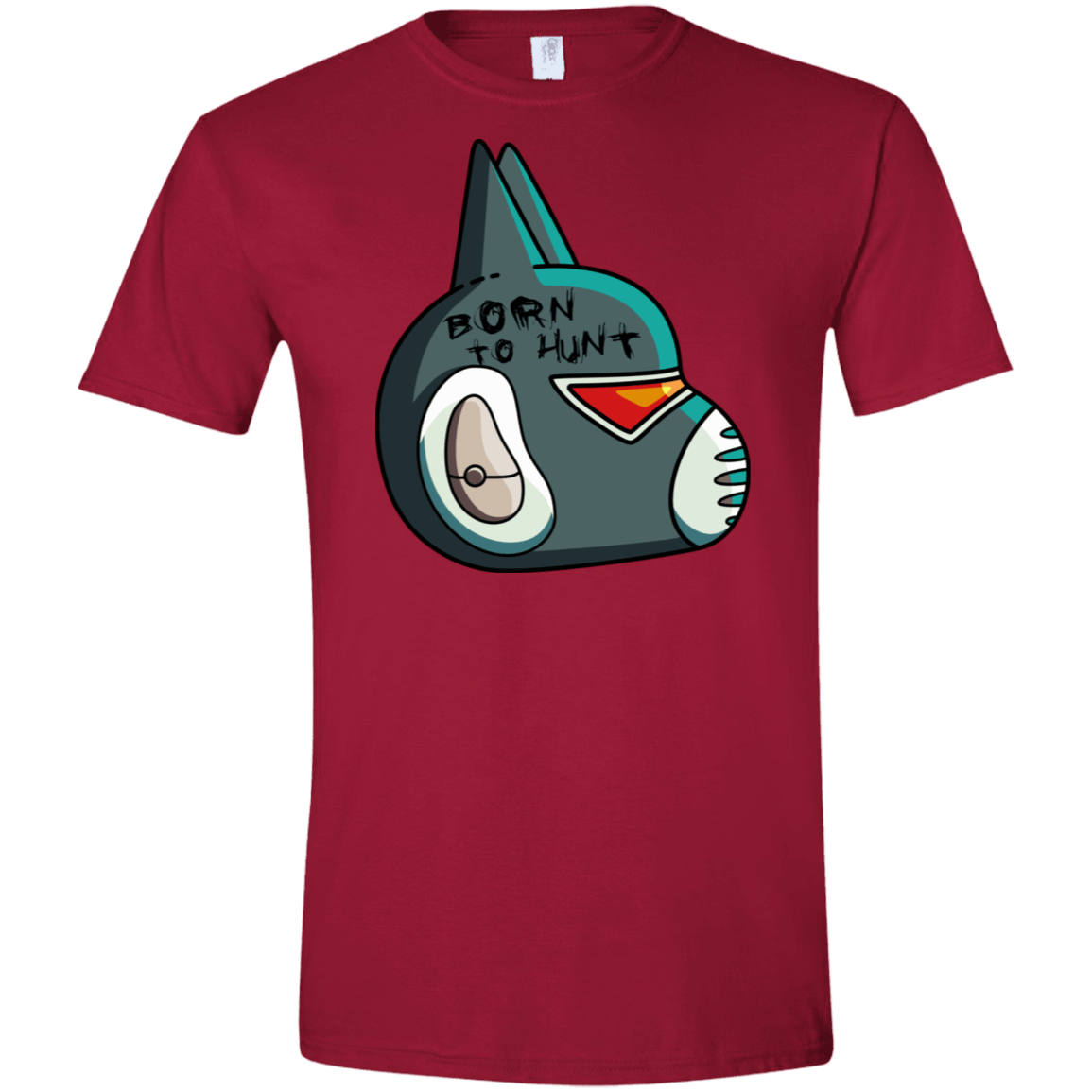 T-Shirts Cardinal Red / S Final Space Avocato Born To Hunt Men's Semi-Fitted Softstyle