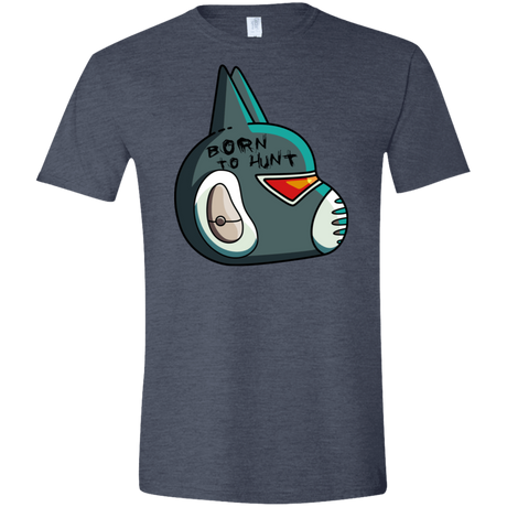 T-Shirts Heather Navy / S Final Space Avocato Born To Hunt Men's Semi-Fitted Softstyle
