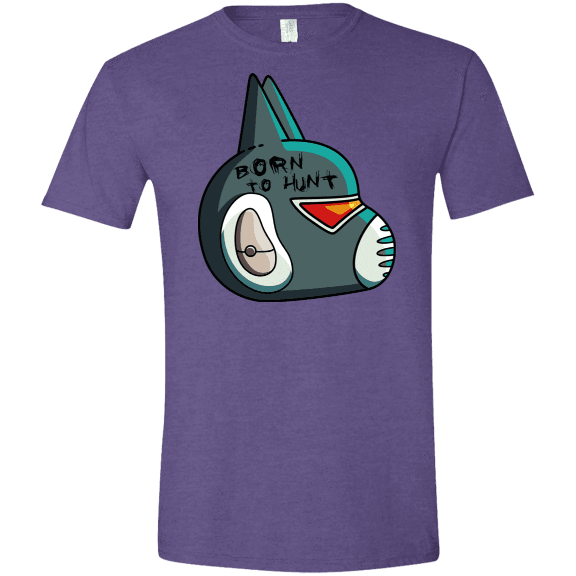 T-Shirts Heather Purple / S Final Space Avocato Born To Hunt Men's Semi-Fitted Softstyle