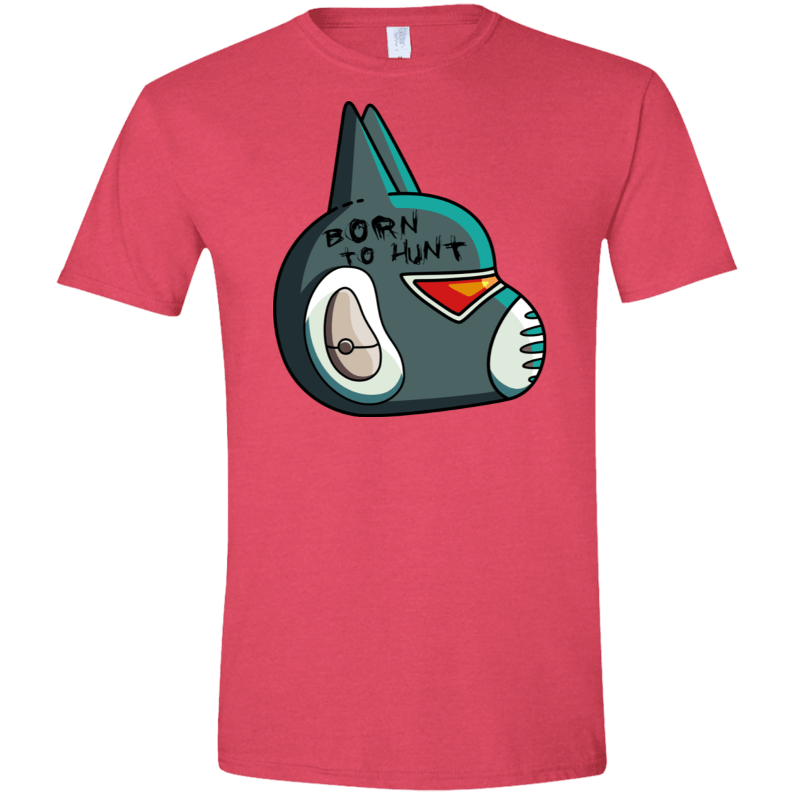 T-Shirts Heather Red / S Final Space Avocato Born To Hunt Men's Semi-Fitted Softstyle