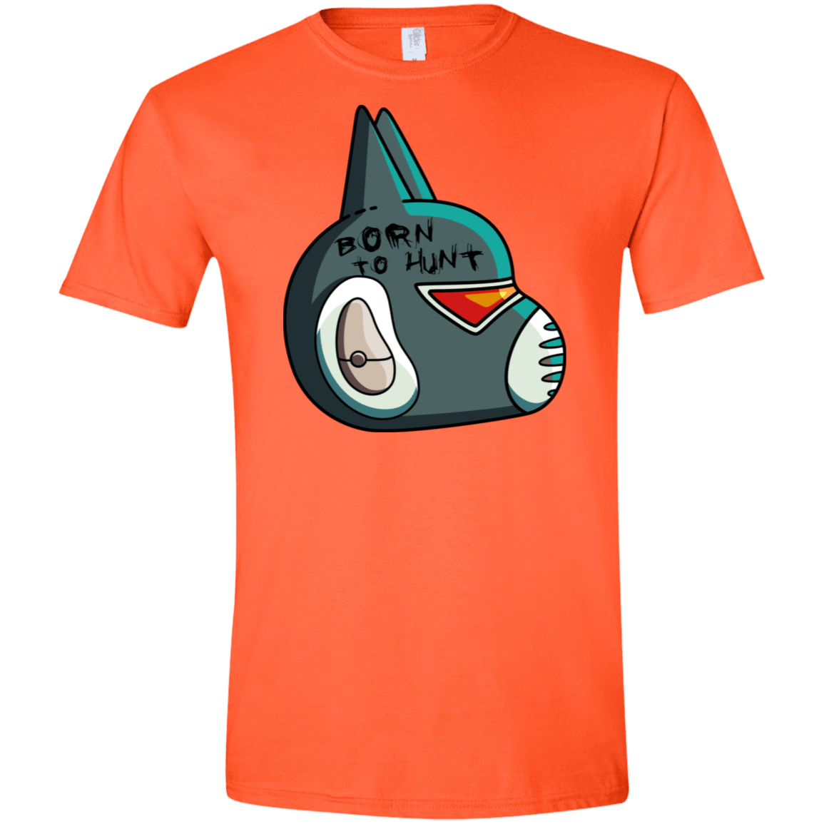 T-Shirts Orange / S Final Space Avocato Born To Hunt Men's Semi-Fitted Softstyle