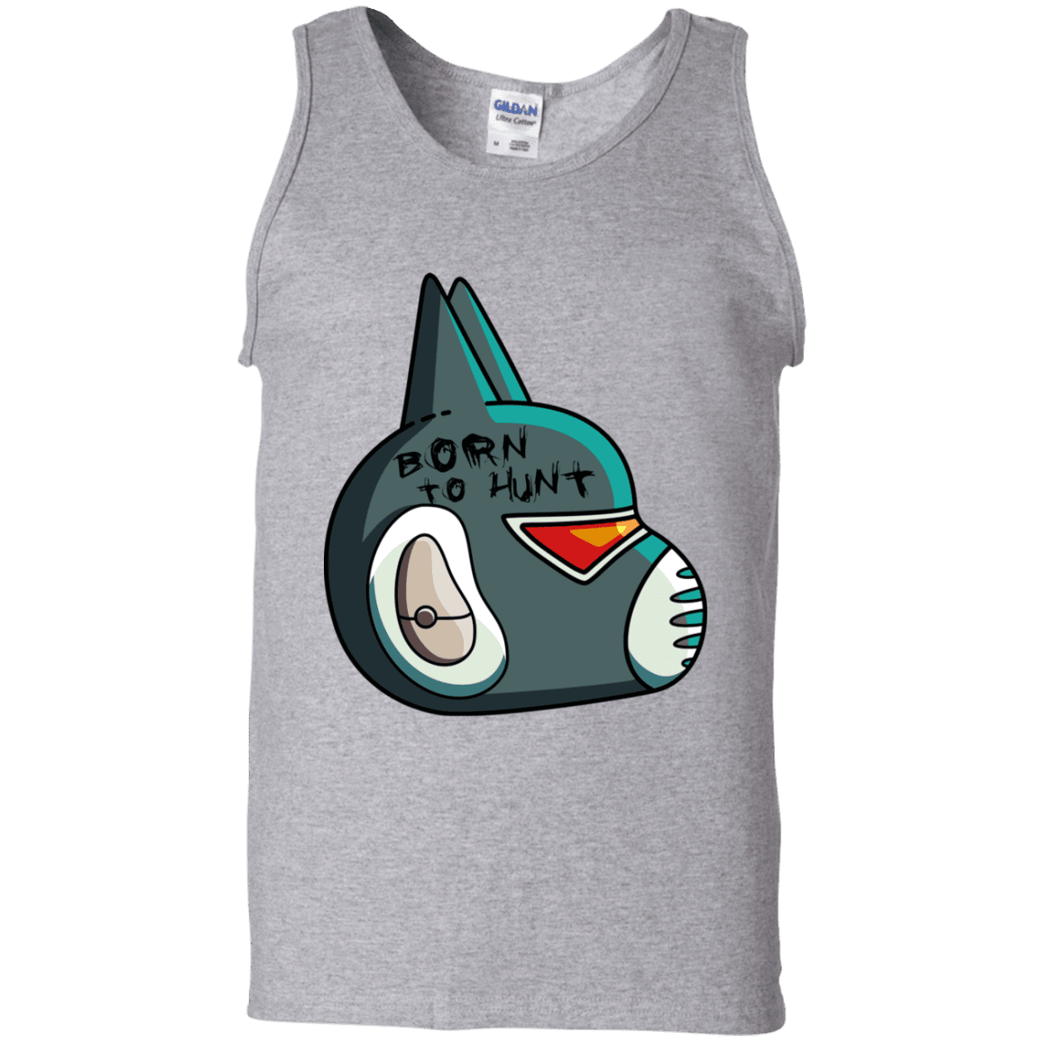 T-Shirts Sport Grey / S Final Space Avocato Born To Hunt Men's Tank Top
