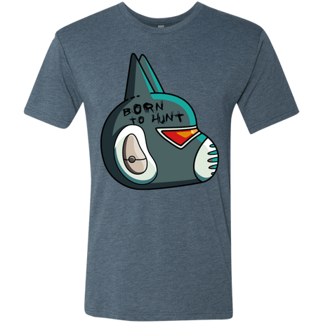 T-Shirts Indigo / S Final Space Avocato Born To Hunt Men's Triblend T-Shirt