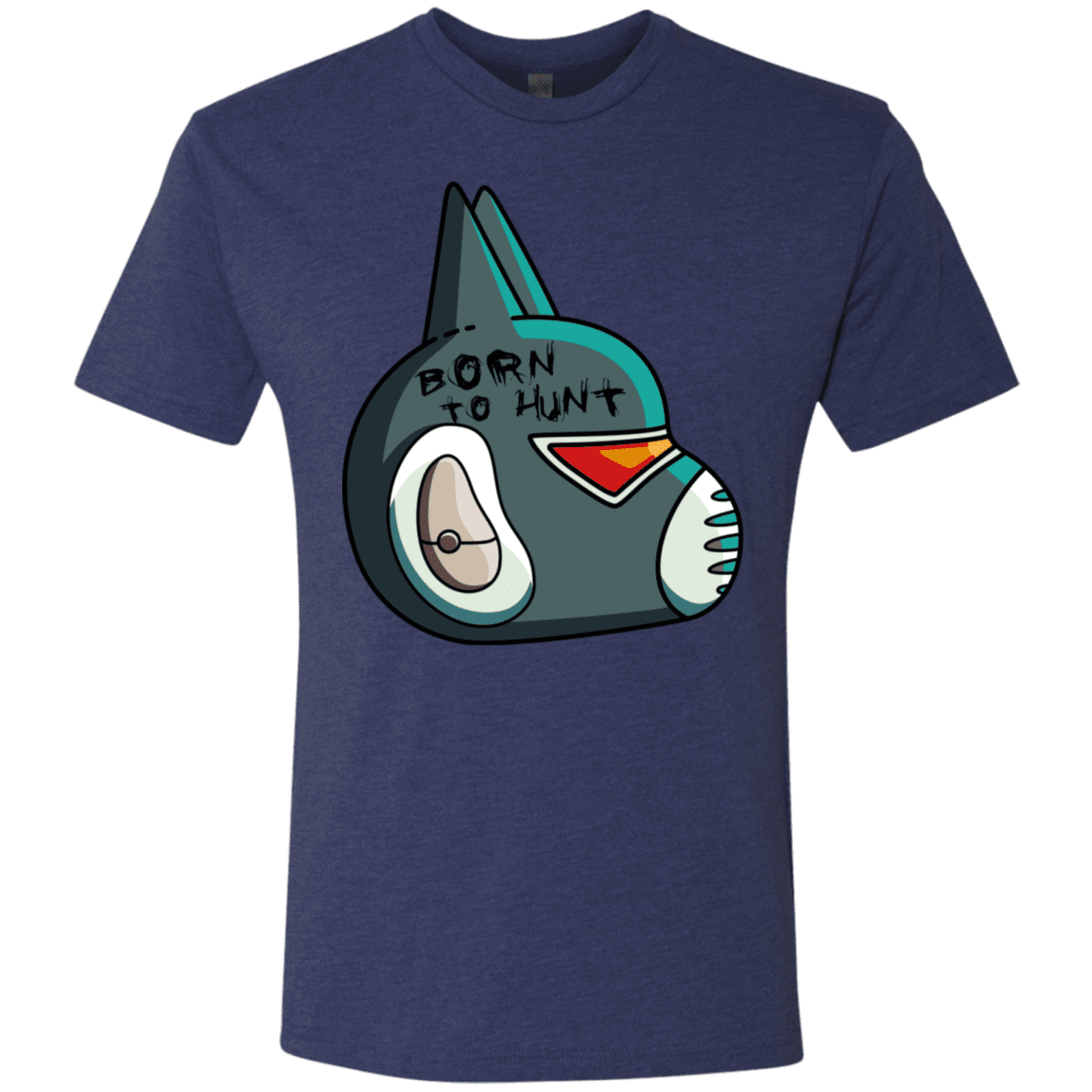 T-Shirts Vintage Navy / S Final Space Avocato Born To Hunt Men's Triblend T-Shirt