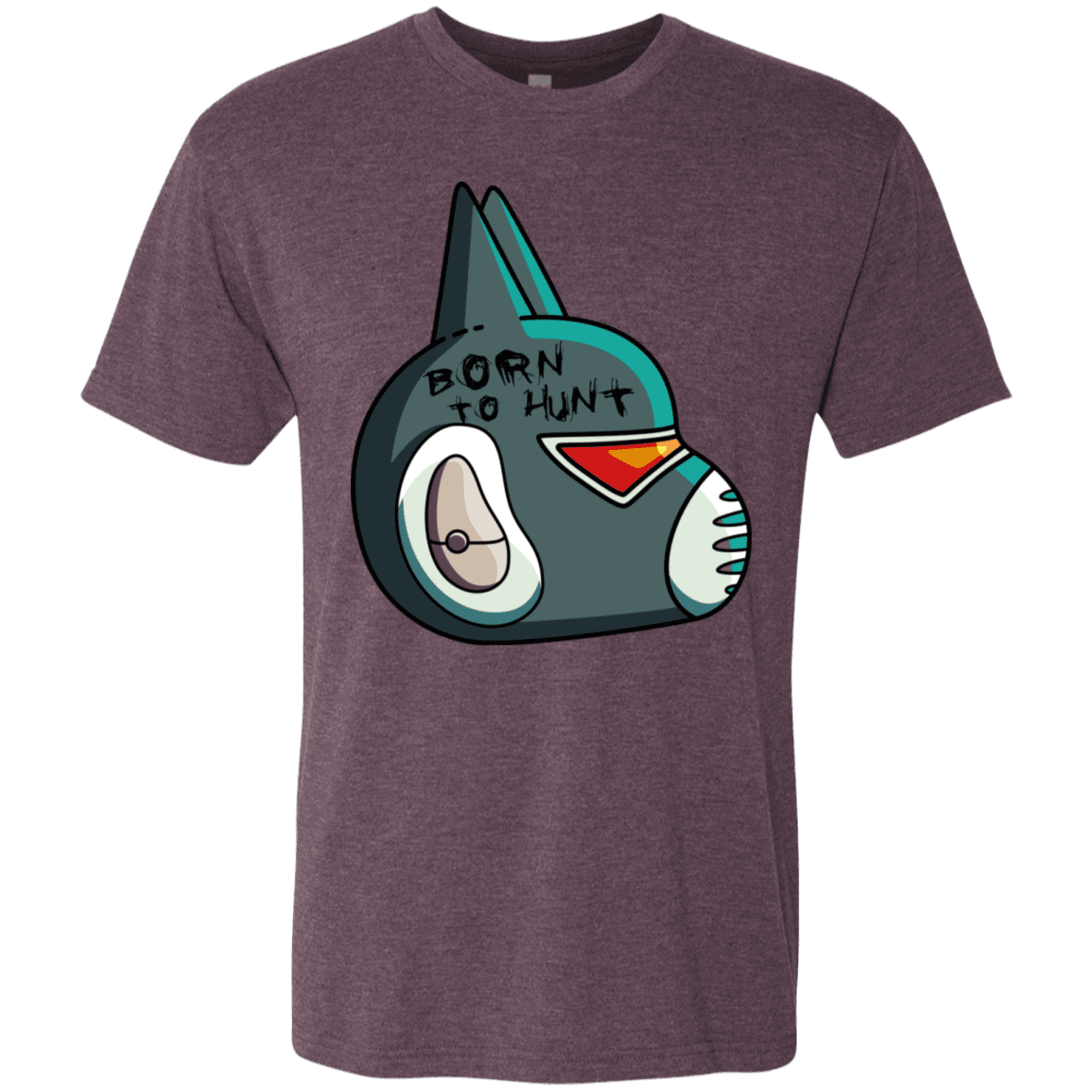 T-Shirts Vintage Purple / S Final Space Avocato Born To Hunt Men's Triblend T-Shirt