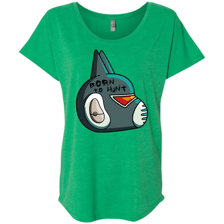 T-Shirts Envy / X-Small Final Space Avocato Born To Hunt Triblend Dolman Sleeve