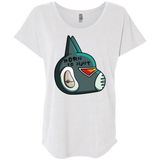 T-Shirts Heather White / X-Small Final Space Avocato Born To Hunt Triblend Dolman Sleeve