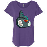 T-Shirts Purple Rush / X-Small Final Space Avocato Born To Hunt Triblend Dolman Sleeve