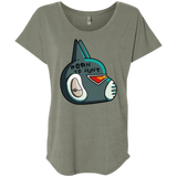 T-Shirts Venetian Grey / X-Small Final Space Avocato Born To Hunt Triblend Dolman Sleeve