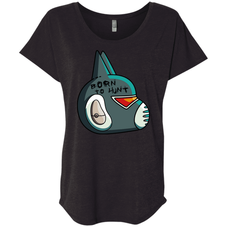 T-Shirts Vintage Black / X-Small Final Space Avocato Born To Hunt Triblend Dolman Sleeve