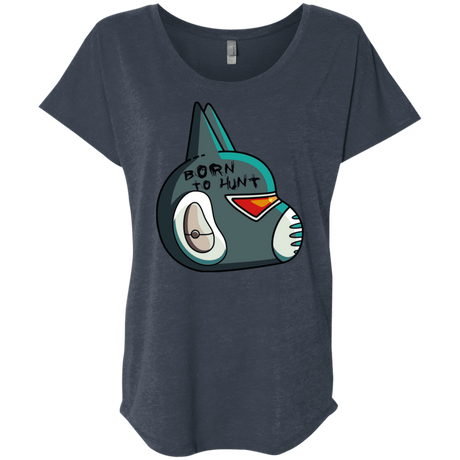 T-Shirts Vintage Navy / X-Small Final Space Avocato Born To Hunt Triblend Dolman Sleeve