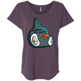 T-Shirts Vintage Purple / X-Small Final Space Avocato Born To Hunt Triblend Dolman Sleeve