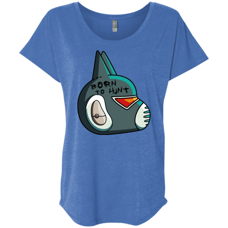 T-Shirts Vintage Royal / X-Small Final Space Avocato Born To Hunt Triblend Dolman Sleeve