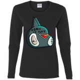 T-Shirts Black / S Final Space Avocato Born To Hunt Women's Long Sleeve T-Shirt