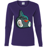 T-Shirts Purple / S Final Space Avocato Born To Hunt Women's Long Sleeve T-Shirt