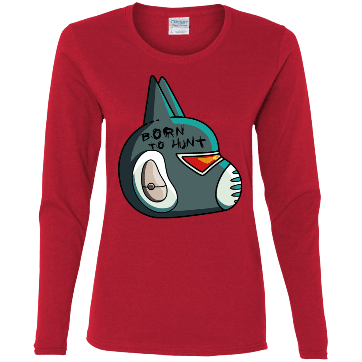 T-Shirts Red / S Final Space Avocato Born To Hunt Women's Long Sleeve T-Shirt