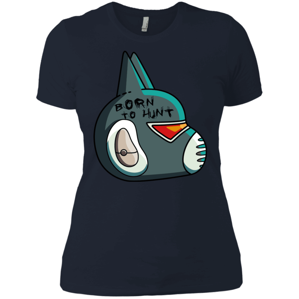 T-Shirts Midnight Navy / X-Small Final Space Avocato Born To Hunt Women's Premium T-Shirt