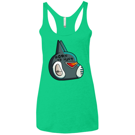T-Shirts Envy / X-Small Final Space Avocato Born To Hunt Women's Triblend Racerback Tank