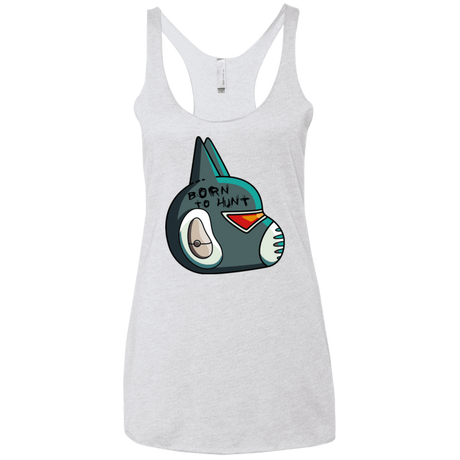 T-Shirts Heather White / X-Small Final Space Avocato Born To Hunt Women's Triblend Racerback Tank