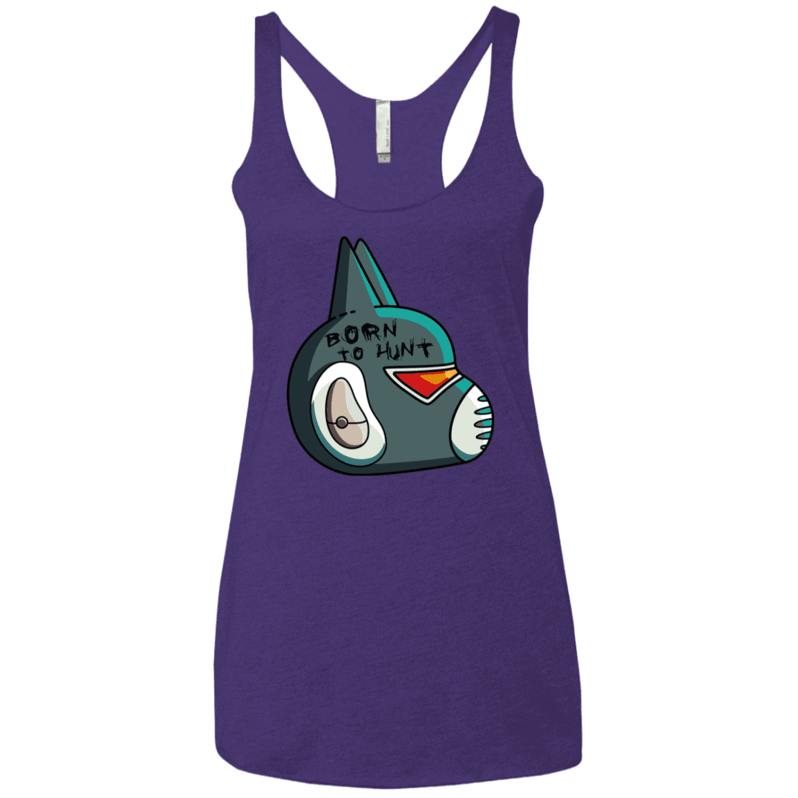 T-Shirts Purple Rush / X-Small Final Space Avocato Born To Hunt Women's Triblend Racerback Tank