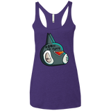 T-Shirts Purple Rush / X-Small Final Space Avocato Born To Hunt Women's Triblend Racerback Tank