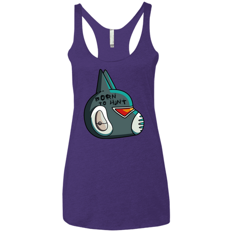 T-Shirts Purple Rush / X-Small Final Space Avocato Born To Hunt Women's Triblend Racerback Tank