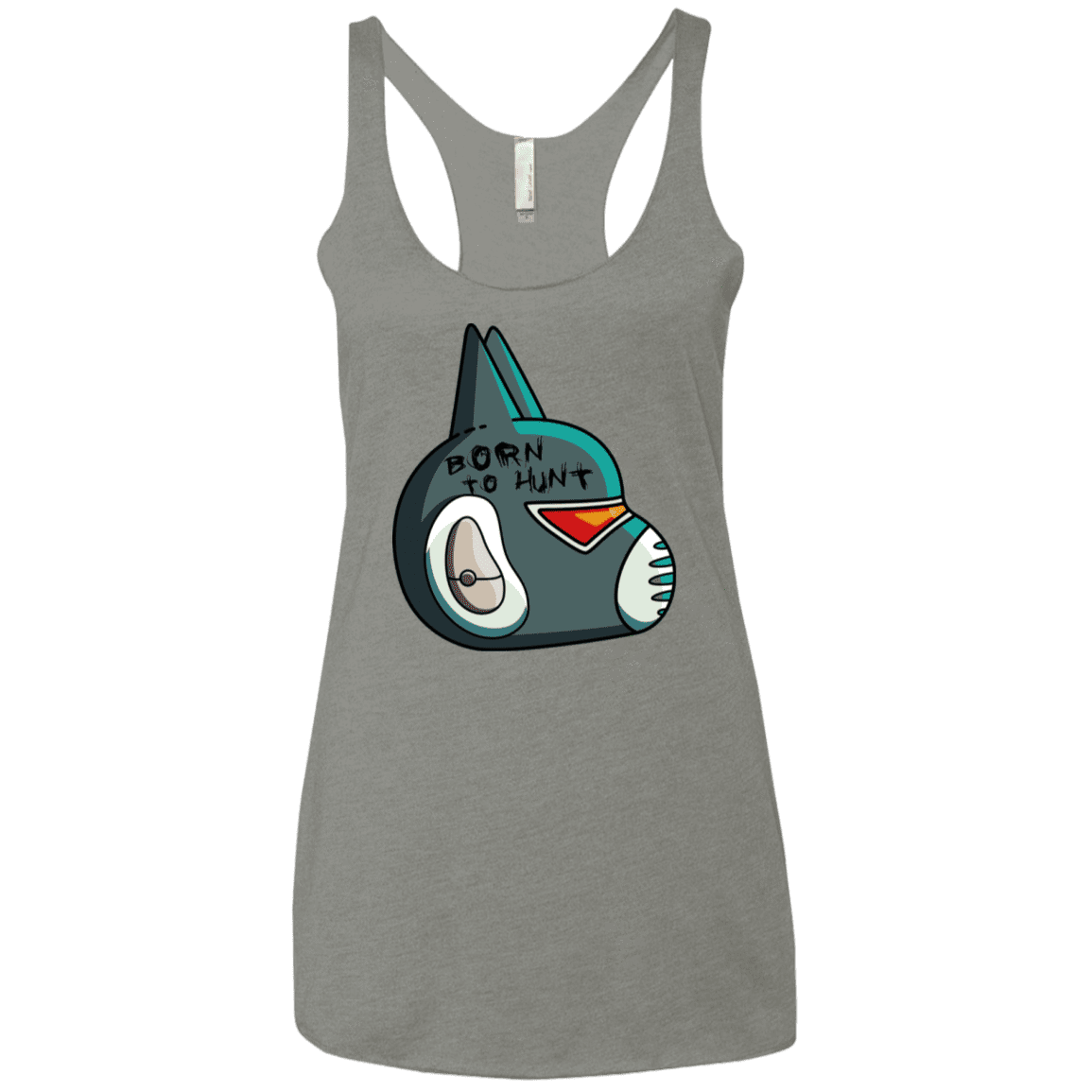 T-Shirts Venetian Grey / X-Small Final Space Avocato Born To Hunt Women's Triblend Racerback Tank
