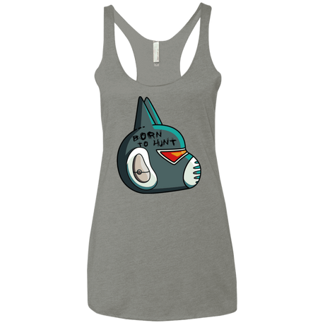 T-Shirts Venetian Grey / X-Small Final Space Avocato Born To Hunt Women's Triblend Racerback Tank