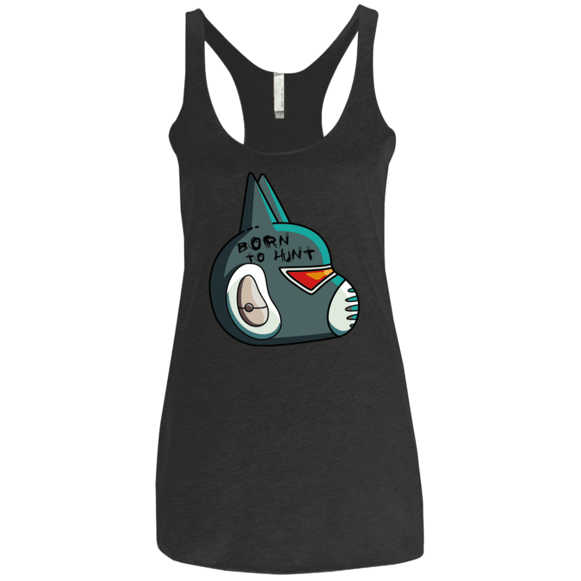 T-Shirts Vintage Black / X-Small Final Space Avocato Born To Hunt Women's Triblend Racerback Tank