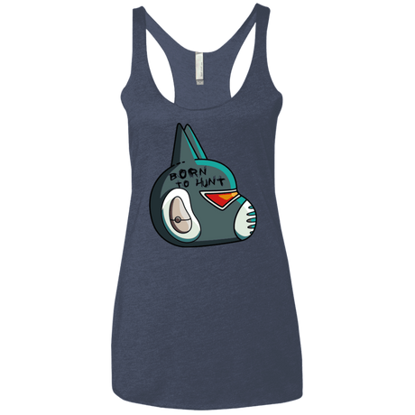 T-Shirts Vintage Navy / X-Small Final Space Avocato Born To Hunt Women's Triblend Racerback Tank
