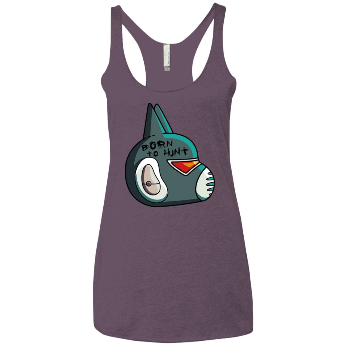 T-Shirts Vintage Purple / X-Small Final Space Avocato Born To Hunt Women's Triblend Racerback Tank