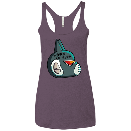 T-Shirts Vintage Purple / X-Small Final Space Avocato Born To Hunt Women's Triblend Racerback Tank