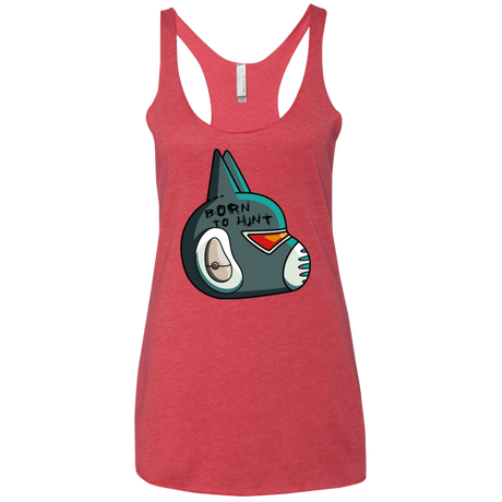 T-Shirts Vintage Red / X-Small Final Space Avocato Born To Hunt Women's Triblend Racerback Tank