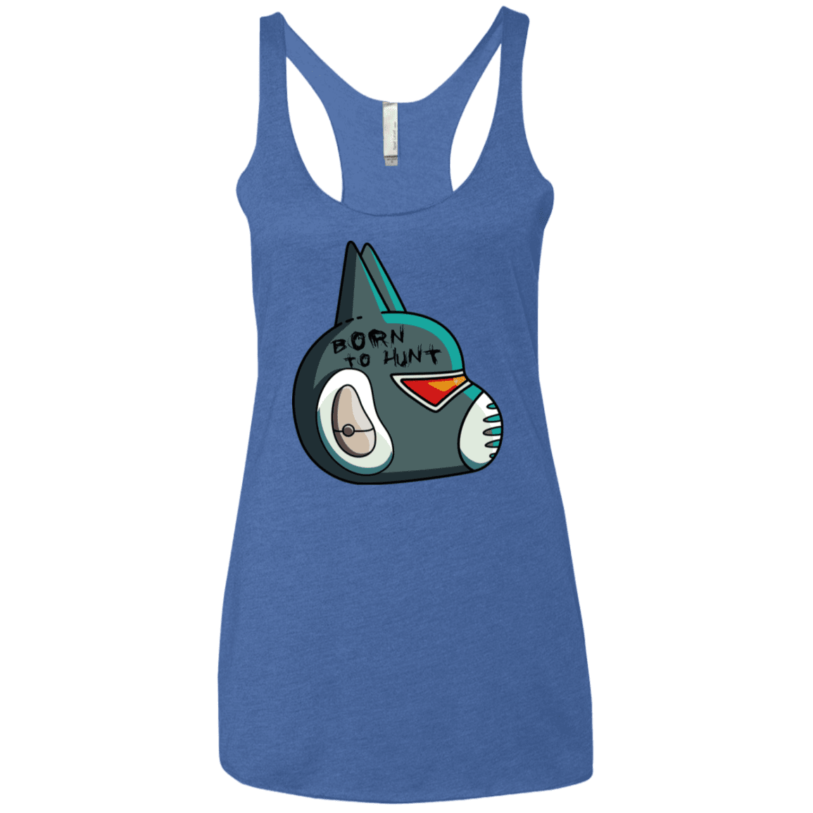 T-Shirts Vintage Royal / X-Small Final Space Avocato Born To Hunt Women's Triblend Racerback Tank