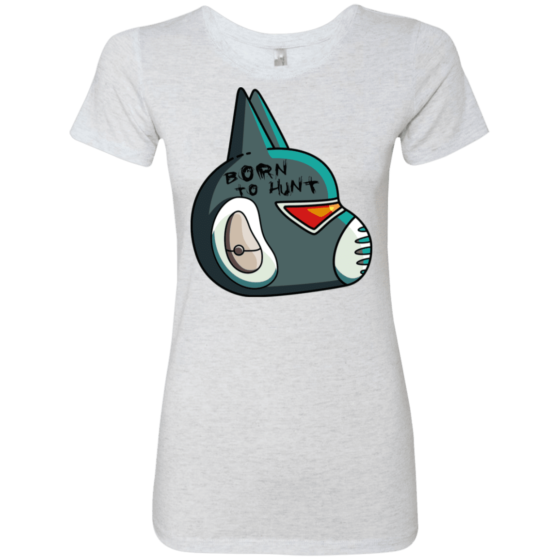 T-Shirts Heather White / S Final Space Avocato Born To Hunt Women's Triblend T-Shirt