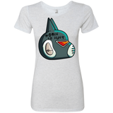 T-Shirts Heather White / S Final Space Avocato Born To Hunt Women's Triblend T-Shirt