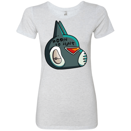 T-Shirts Heather White / S Final Space Avocato Born To Hunt Women's Triblend T-Shirt