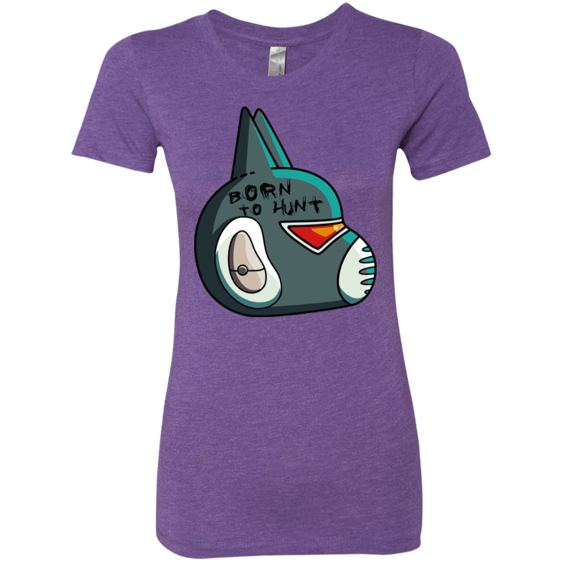 T-Shirts Purple Rush / S Final Space Avocato Born To Hunt Women's Triblend T-Shirt