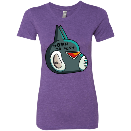 T-Shirts Purple Rush / S Final Space Avocato Born To Hunt Women's Triblend T-Shirt