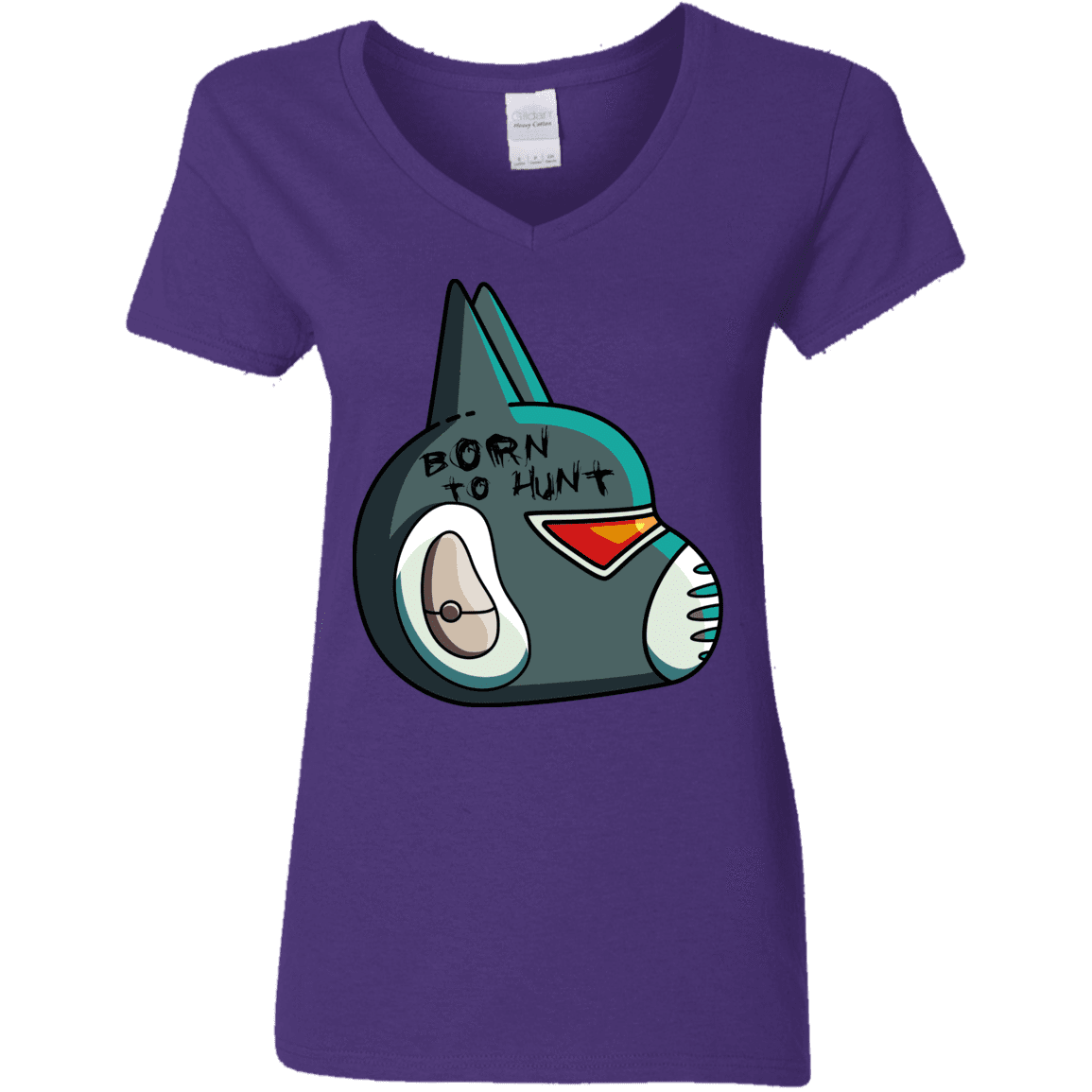 T-Shirts Purple / S Final Space Avocato Born To Hunt Women's V-Neck T-Shirt