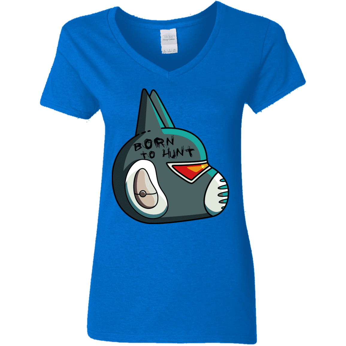 T-Shirts Royal / S Final Space Avocato Born To Hunt Women's V-Neck T-Shirt