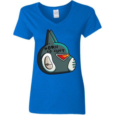 T-Shirts Royal / S Final Space Avocato Born To Hunt Women's V-Neck T-Shirt