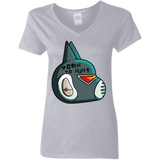 T-Shirts Sport Grey / S Final Space Avocato Born To Hunt Women's V-Neck T-Shirt