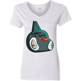 T-Shirts White / S Final Space Avocato Born To Hunt Women's V-Neck T-Shirt