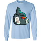T-Shirts Light Blue / YS Final Space Avocato Born To Hunt Youth Long Sleeve T-Shirt
