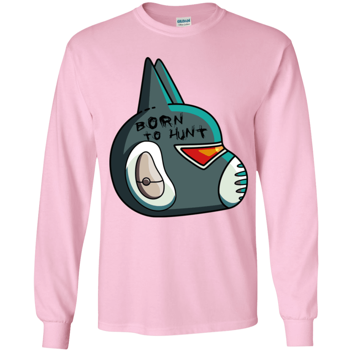 T-Shirts Light Pink / YS Final Space Avocato Born To Hunt Youth Long Sleeve T-Shirt