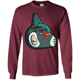 T-Shirts Maroon / YS Final Space Avocato Born To Hunt Youth Long Sleeve T-Shirt