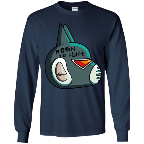 T-Shirts Navy / YS Final Space Avocato Born To Hunt Youth Long Sleeve T-Shirt